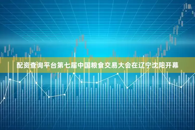 配资查询平台第七届中国粮食交易大会在辽宁沈阳开幕