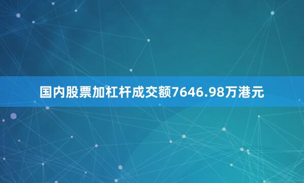 国内股票加杠杆成交额7646.98万港元