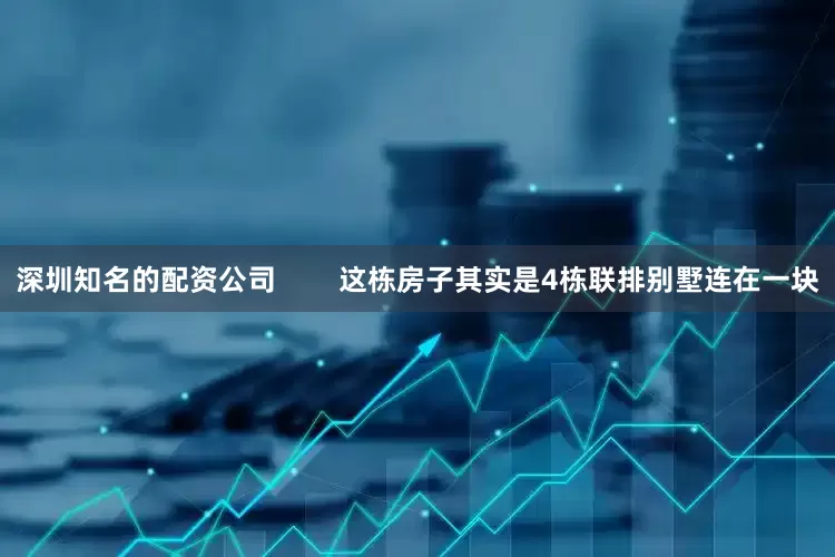 深圳知名的配资公司        这栋房子其实是4栋联排别墅连在一块